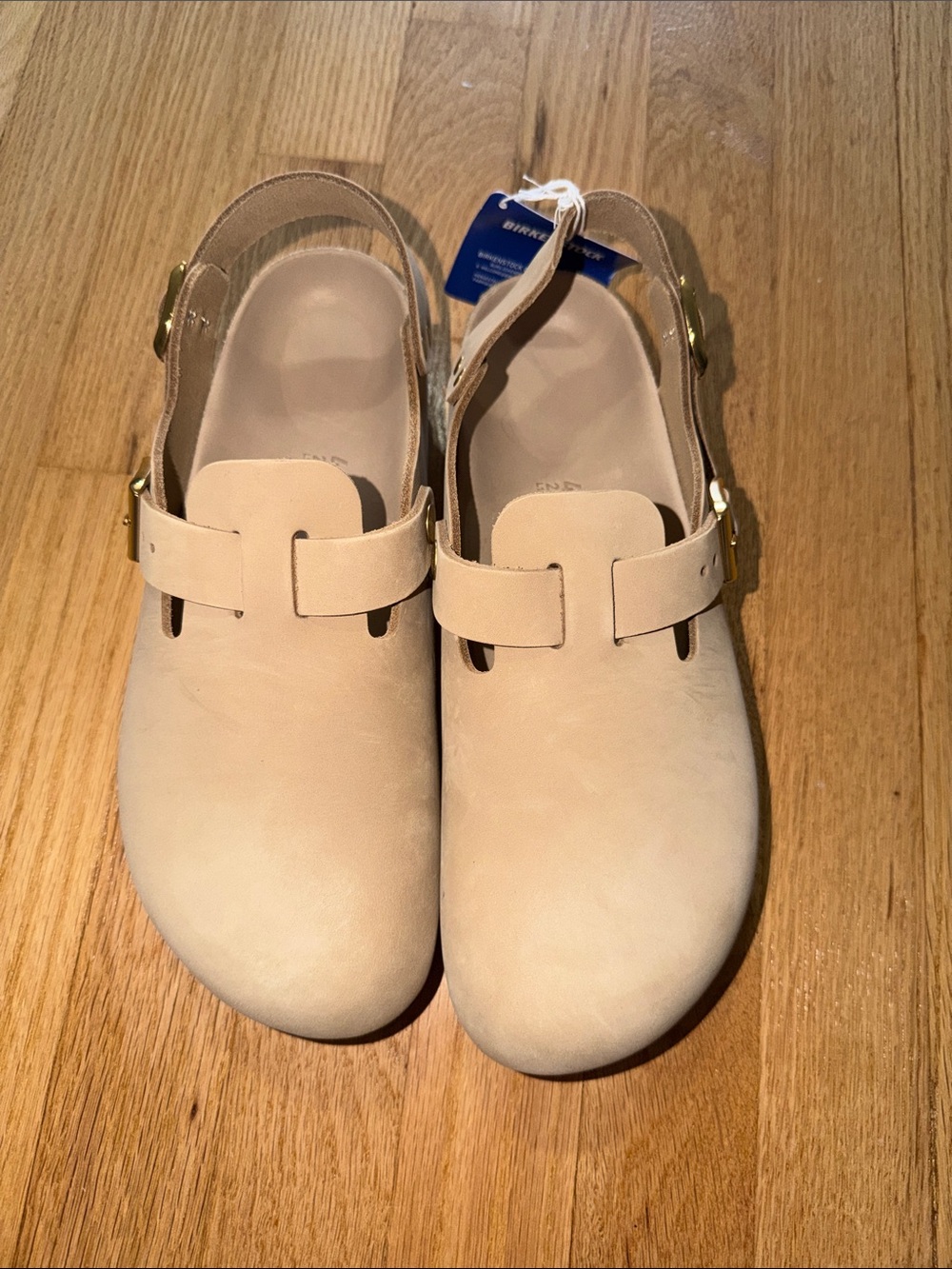 NWT Birkenstock Tokio Hex Clog in Sandcastle Sz 41